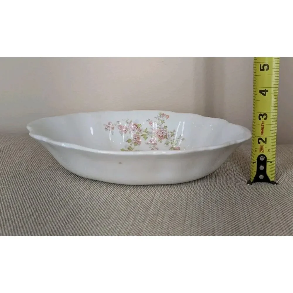 Antique Homer Laughlin Hudson 1912 Floral Small Tray Platter Serving Dish Newell